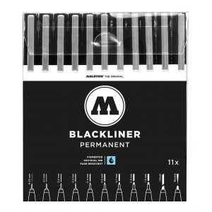 Molotow Blackliner Pigmentliner Multiliner Fineliner Permanent schwarz black NEU 